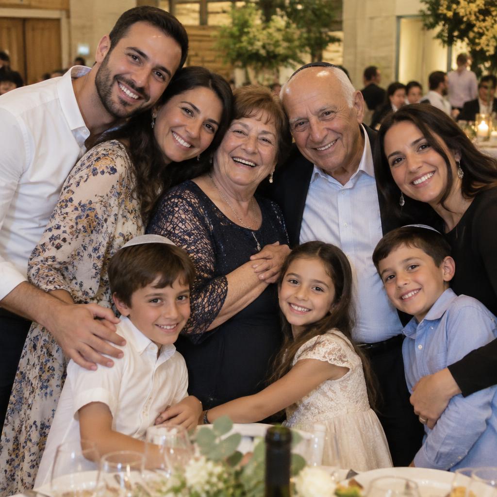 משפחה חוגגת